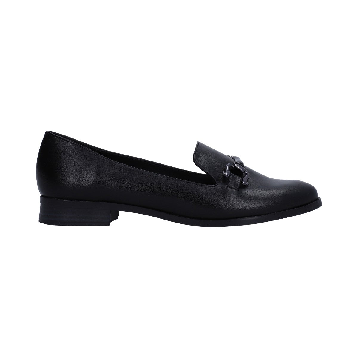 Mocasín Dama Berlin Negro Con Herraje
