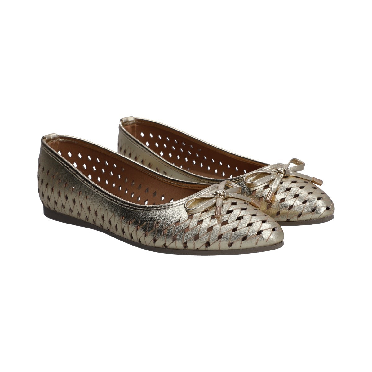 Balerina Dama Berlin Casual Con Perforaciones Blanca