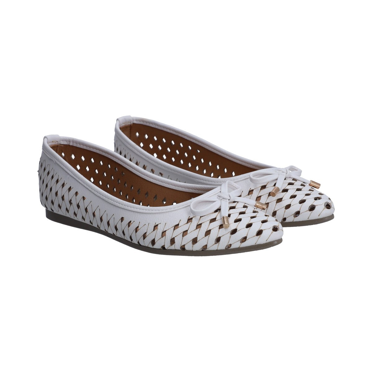 Balerina Dama Berlin Casual Con Perforaciones Oro
