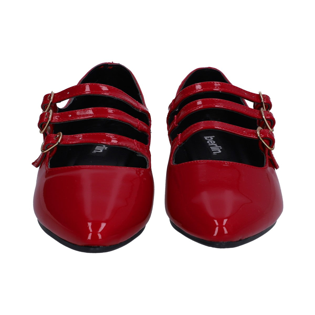 Balerina Dama Berlin Charol Roja con Hebillas