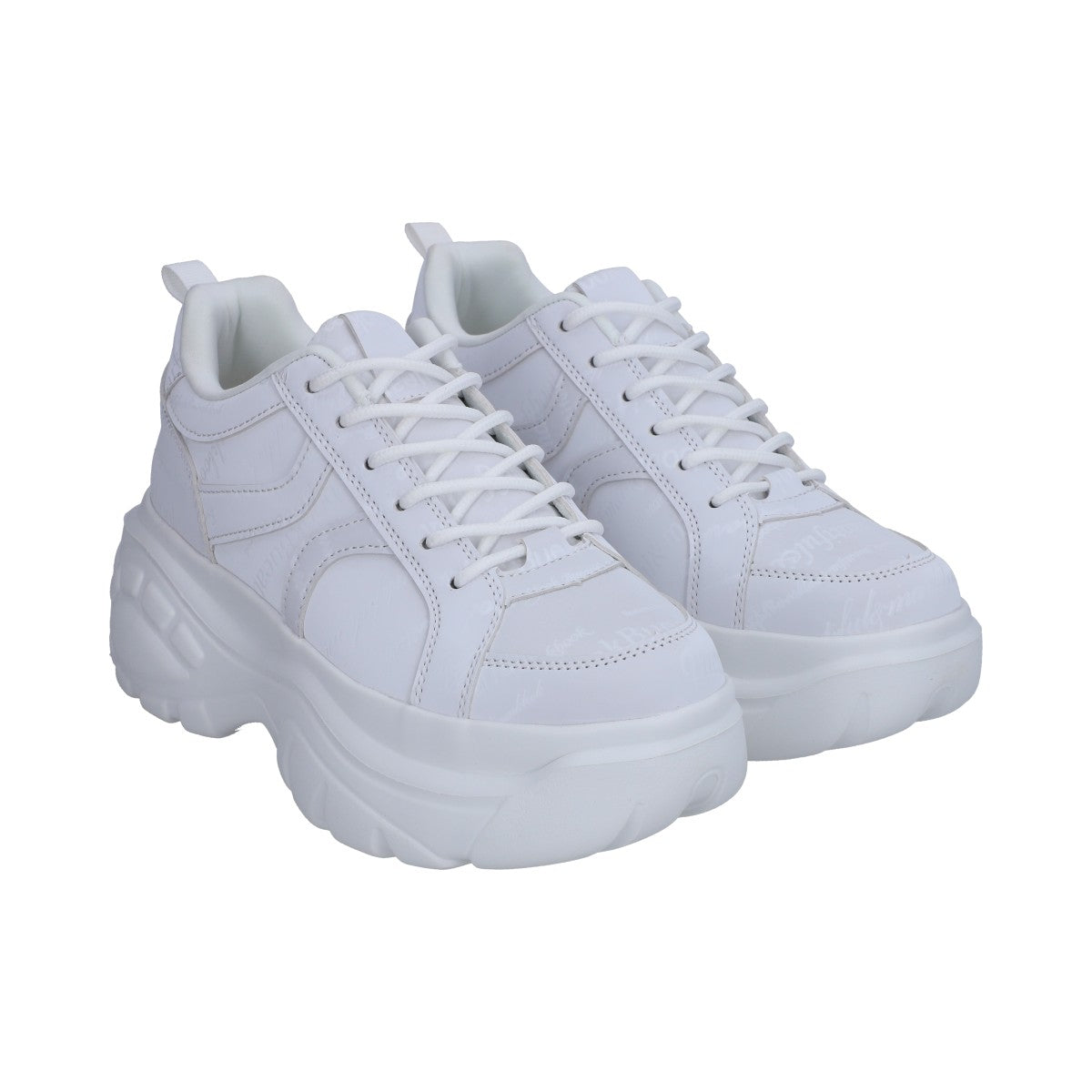 Tenis Dama Casual Plataforma Hueso Con Estampado