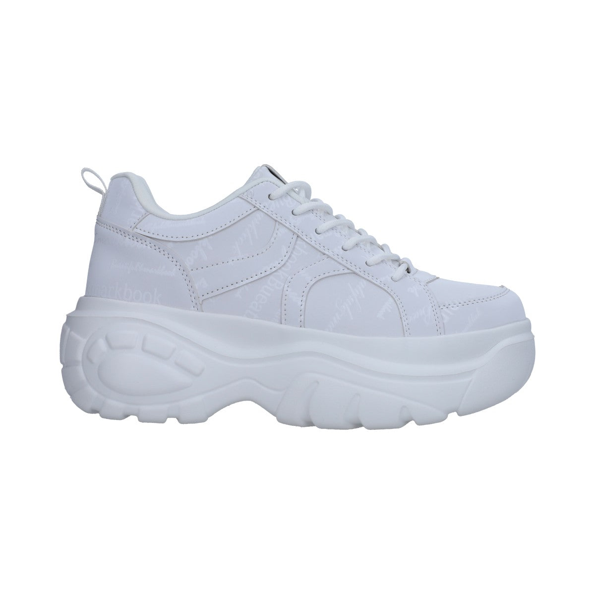 Tenis Dama Casual Plataforma Hueso Con Estampado