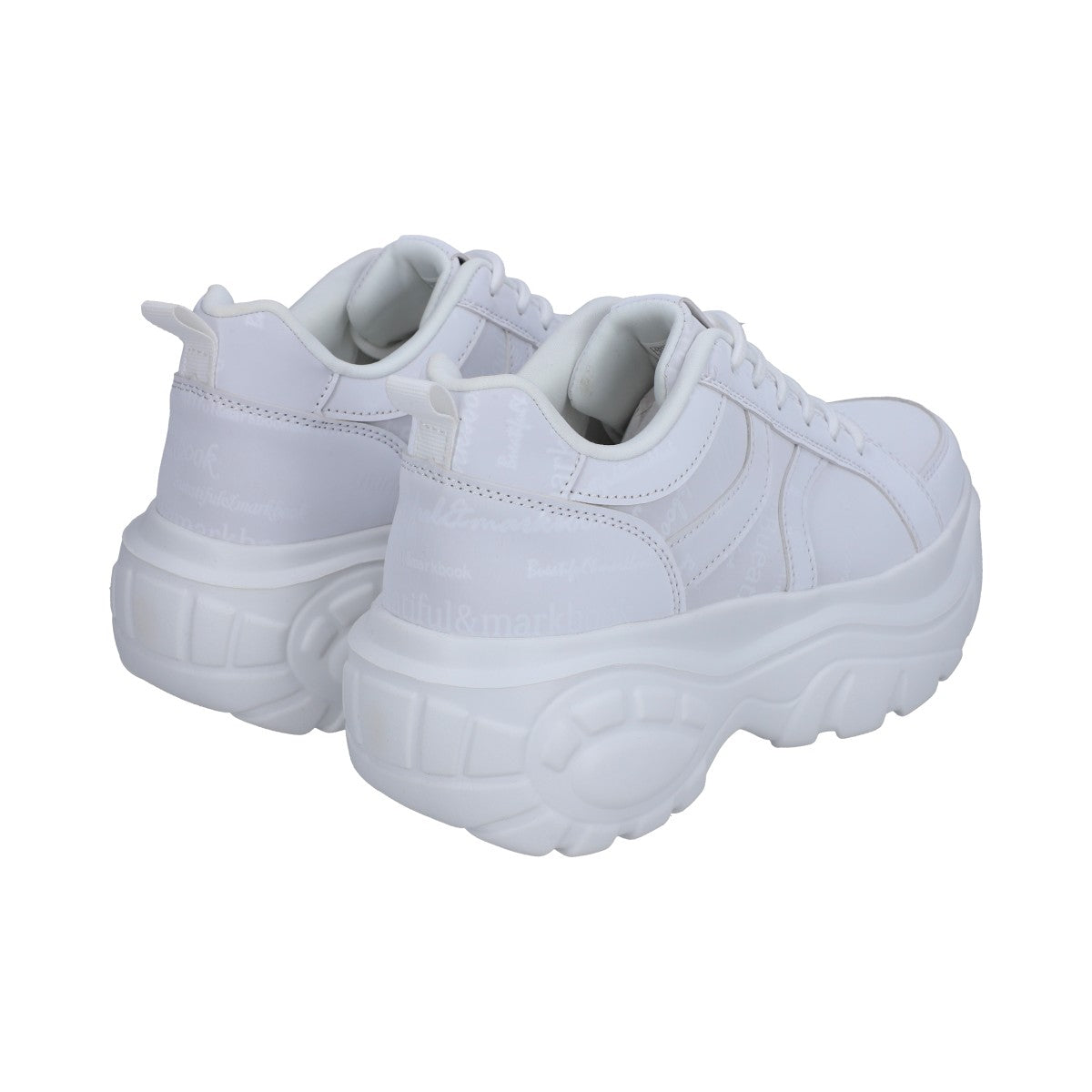 Tenis Dama Casual Plataforma Hueso Con Estampado