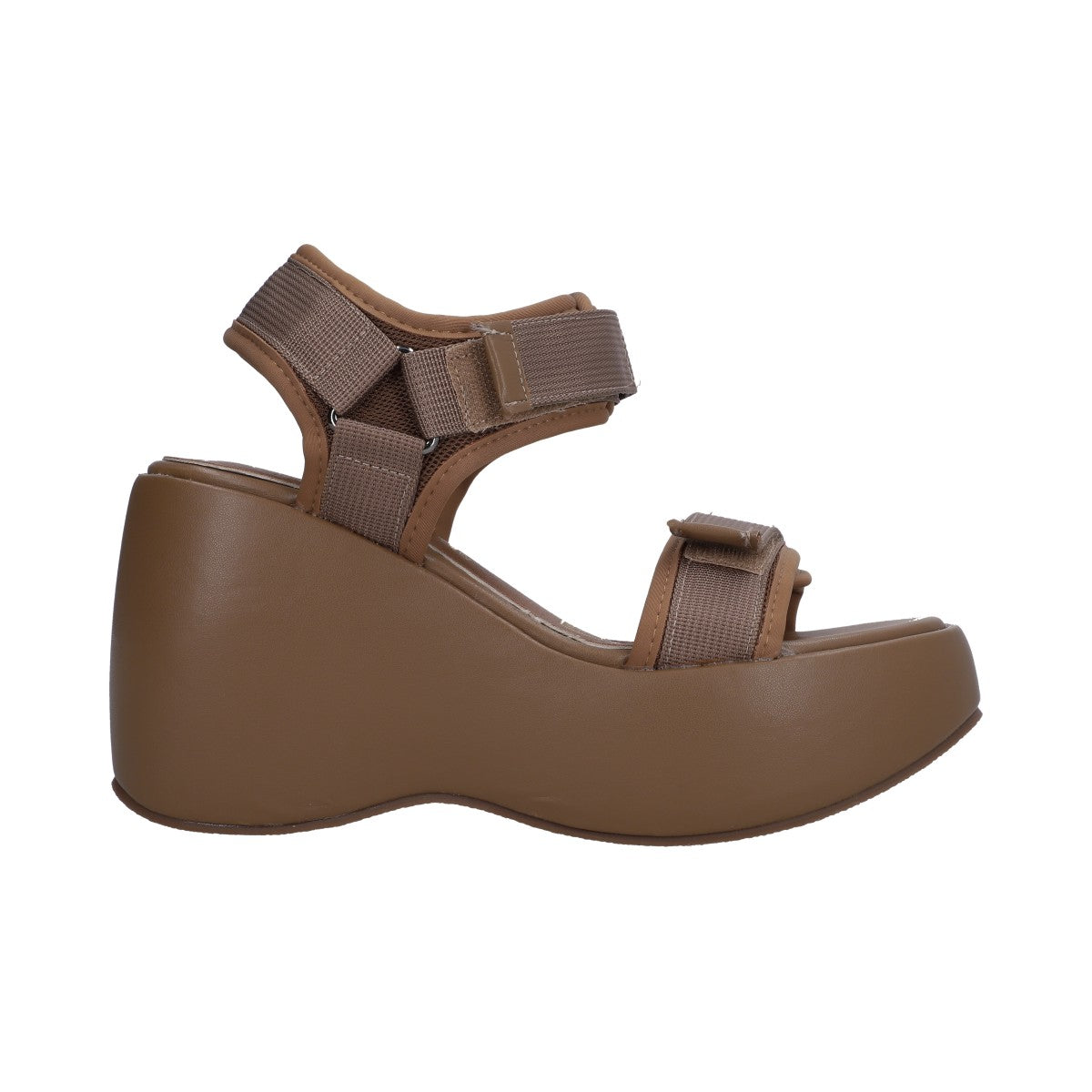 Sandalia Casual Dama Plataforma Camel