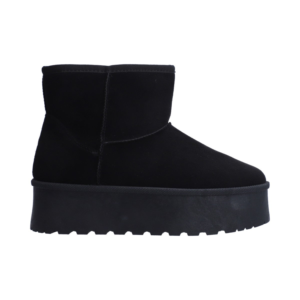 Botín Dama Plataforma Berlin Textil Negro