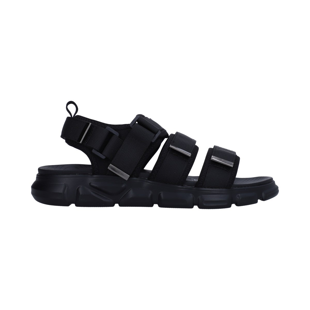 Sandalia Casual Caballero Ajustable Negro