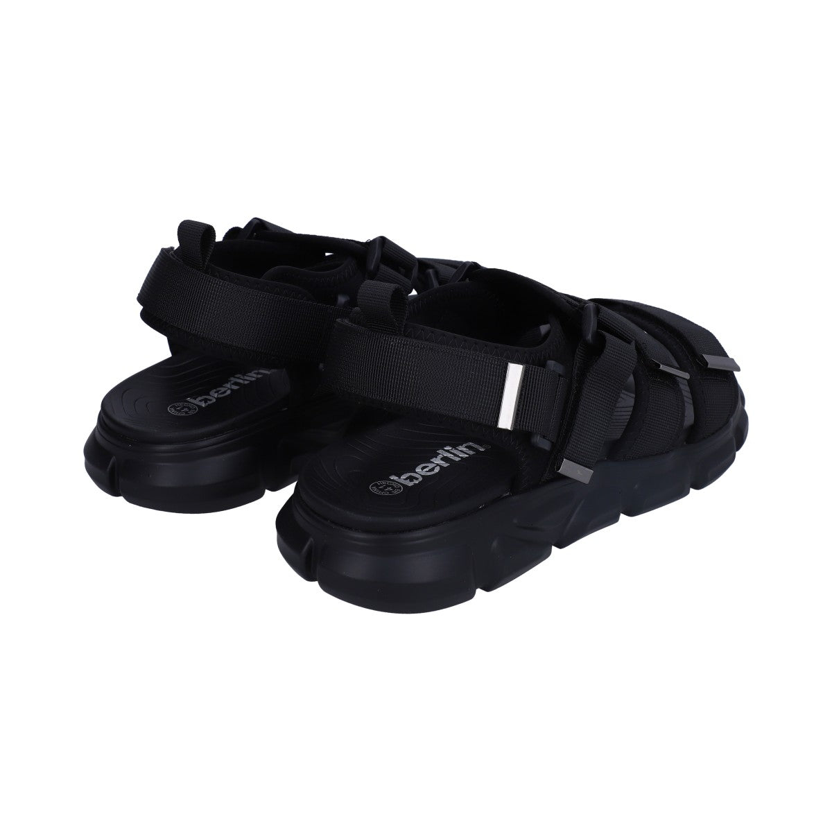 Sandalia Casual Caballero Ajustable Negro