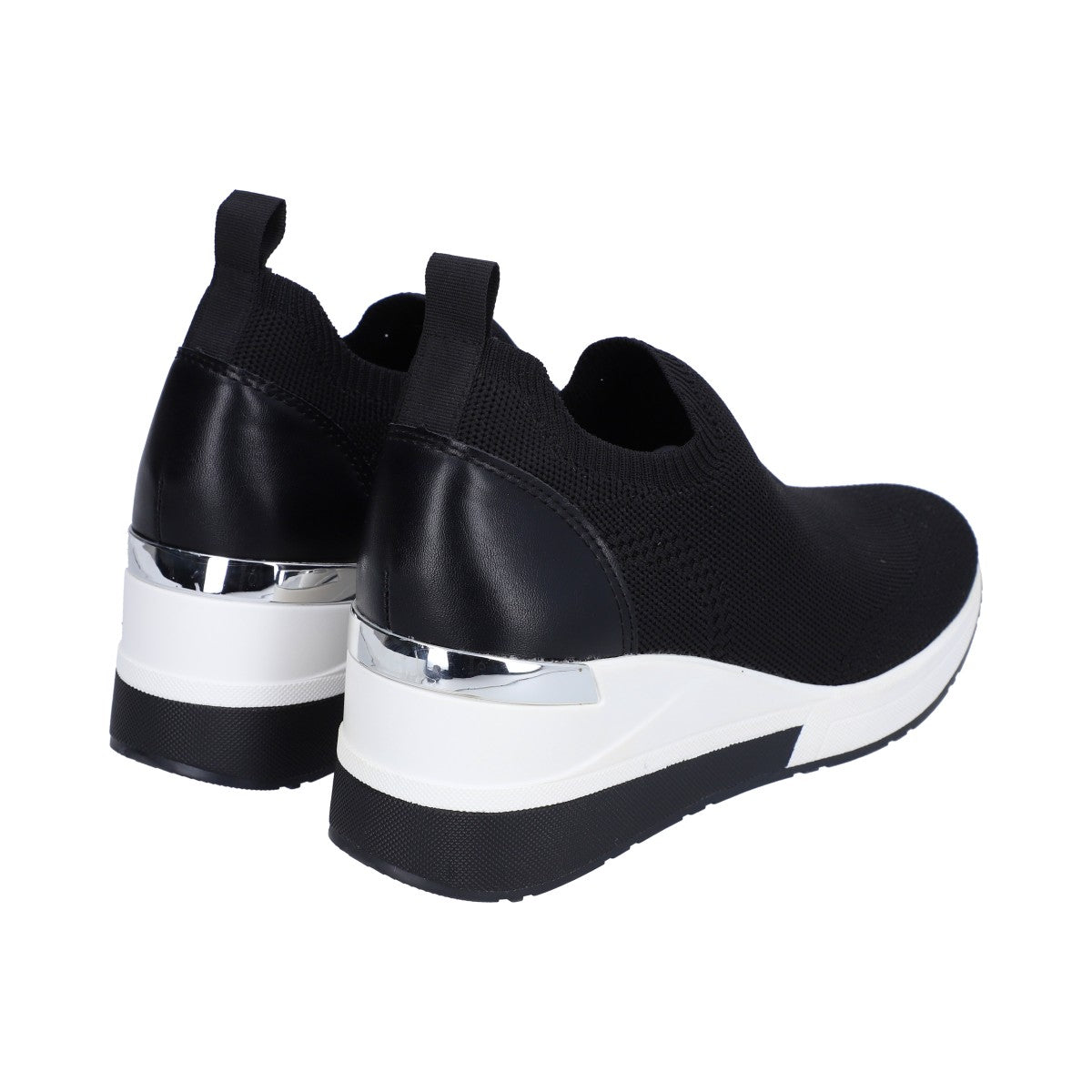 Tenis Casual Dama Berlin Negro Tipo Calcetin