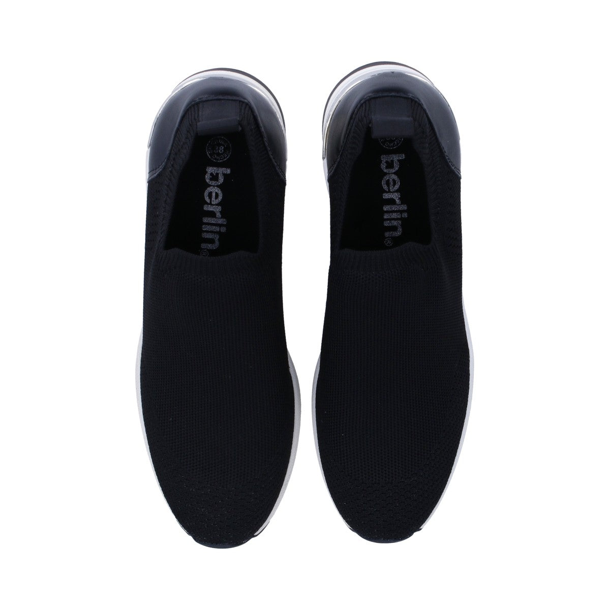 Tenis Casual Dama Berlin Negro Tipo Calcetin