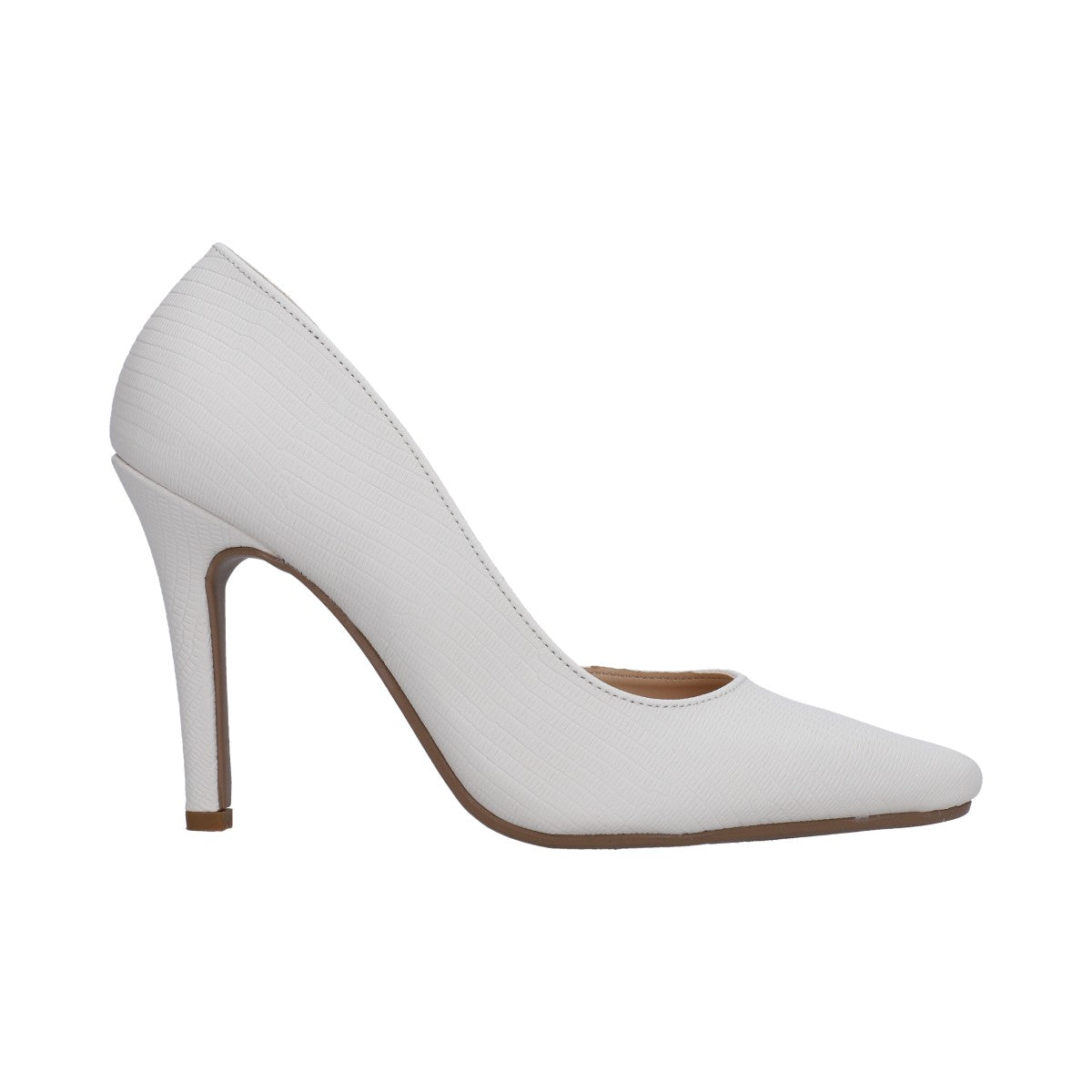 Zapatilla Dama Berlin Blanca Tacón Stiletto