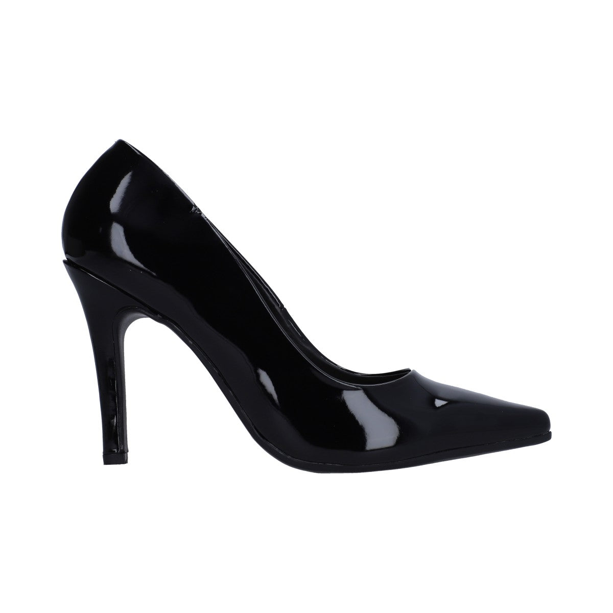 Zapatilla Dama Berlin Charol Negra Tacón Stiletto