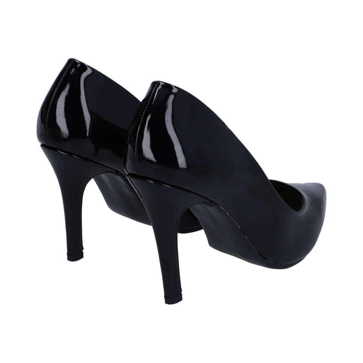 Zapatilla Dama Berlin Charol Negra Tacón Stiletto