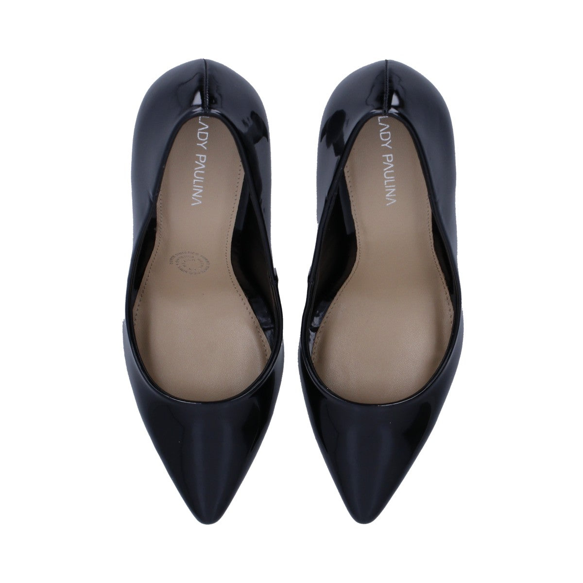 Zapatilla Dama Berlin Charol Negra Tacón Stiletto