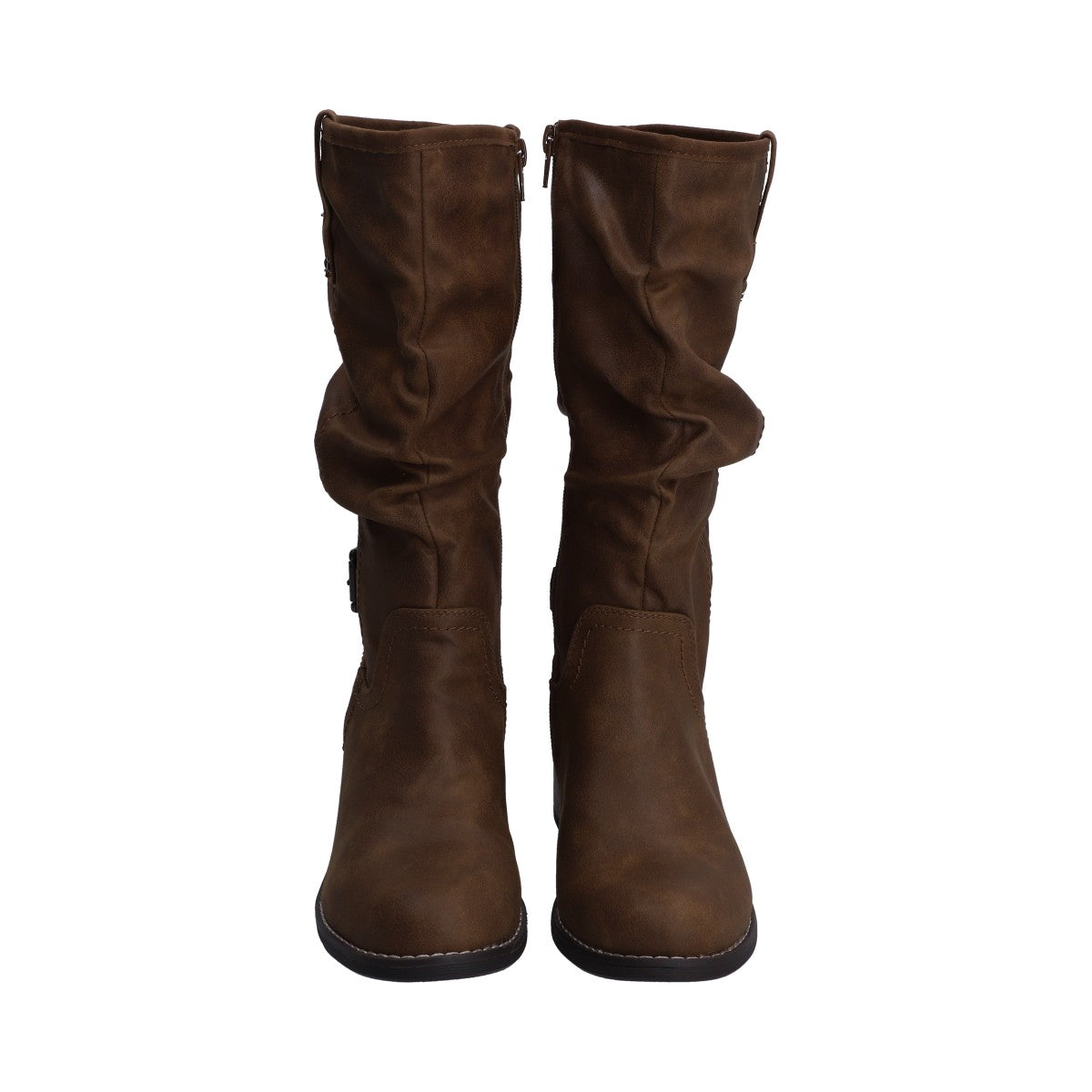 Bota Dama Berlin Tan Tubo Arrugado