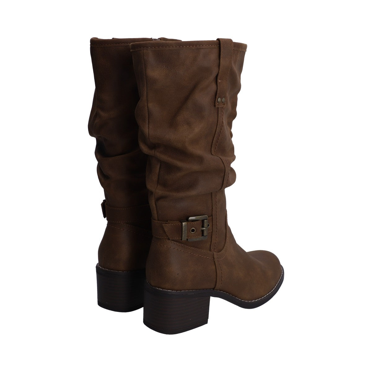 Bota Dama Berlin Tan Tubo Arrugado
