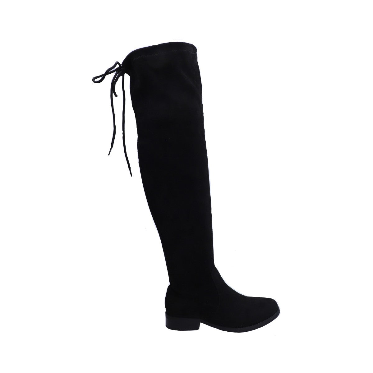 Bota Dama Berlin Negra Tacón Bajo Tubo Ajustable