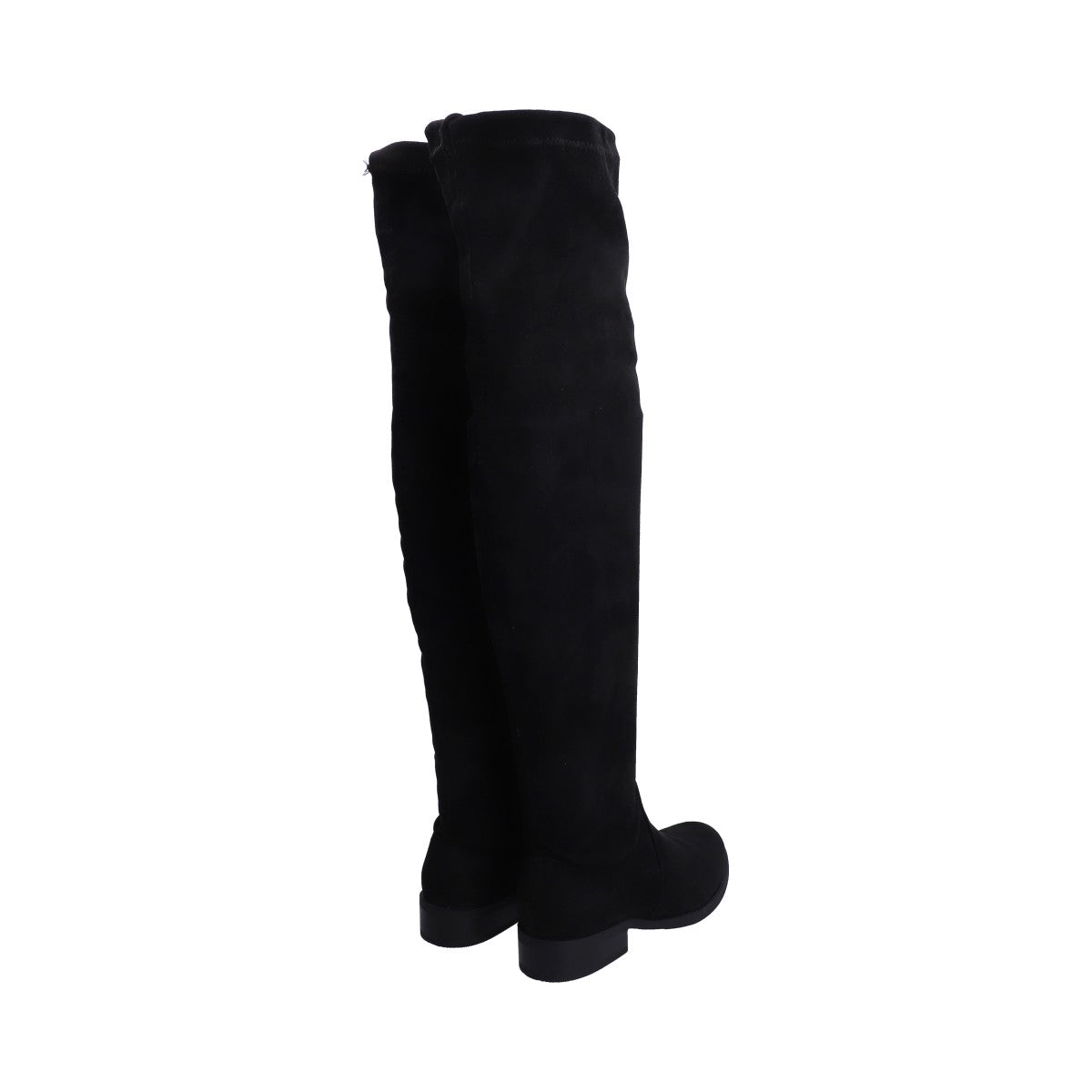 Bota Dama Berlin Negra Tacón Bajo Tubo Ajustable