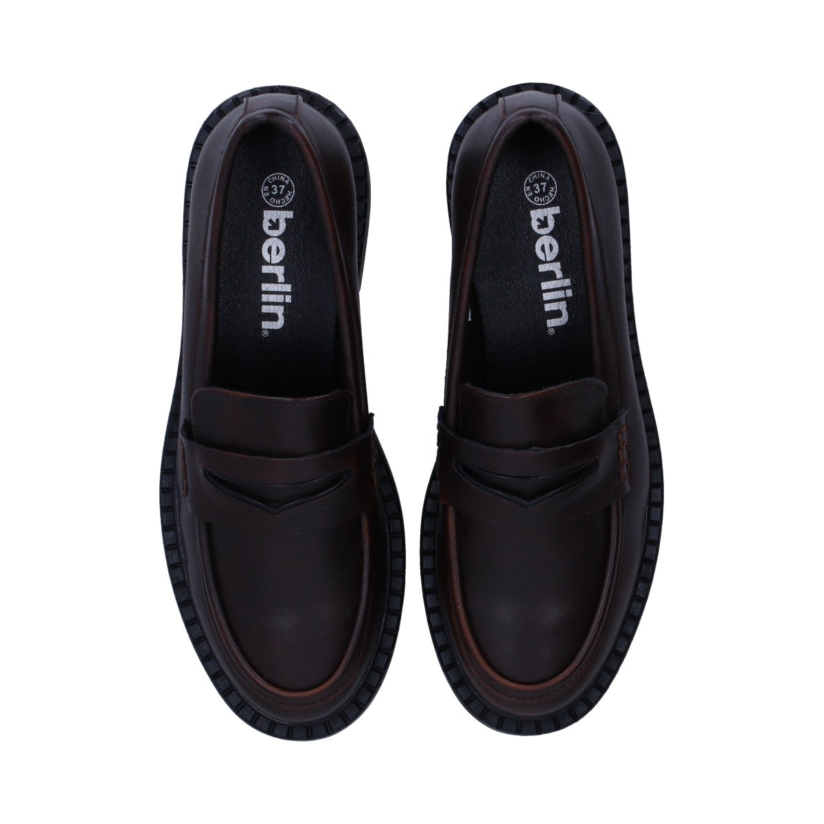 Mocasín Dama Berlin Café con Antifaz