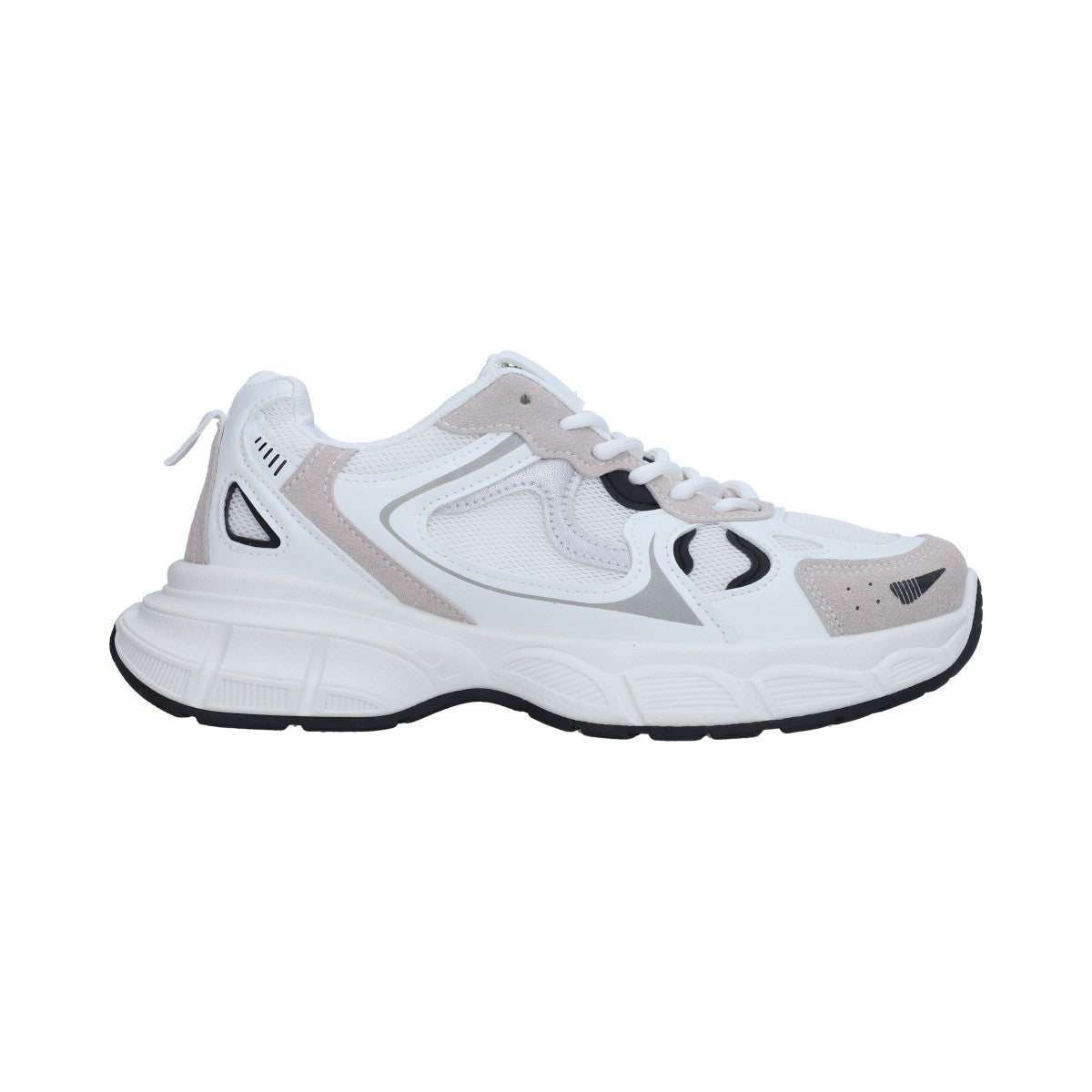 Tenis Casual Dama Blanco Gris