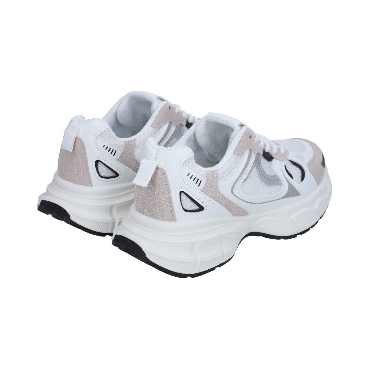 Tenis Casual Dama Blanco Gris