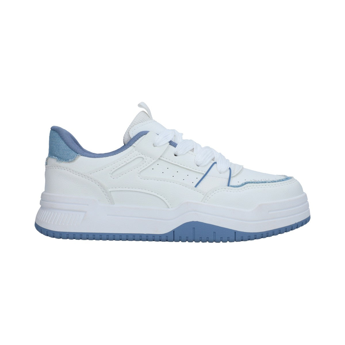 Tenis Casual Dama Blanco-azul