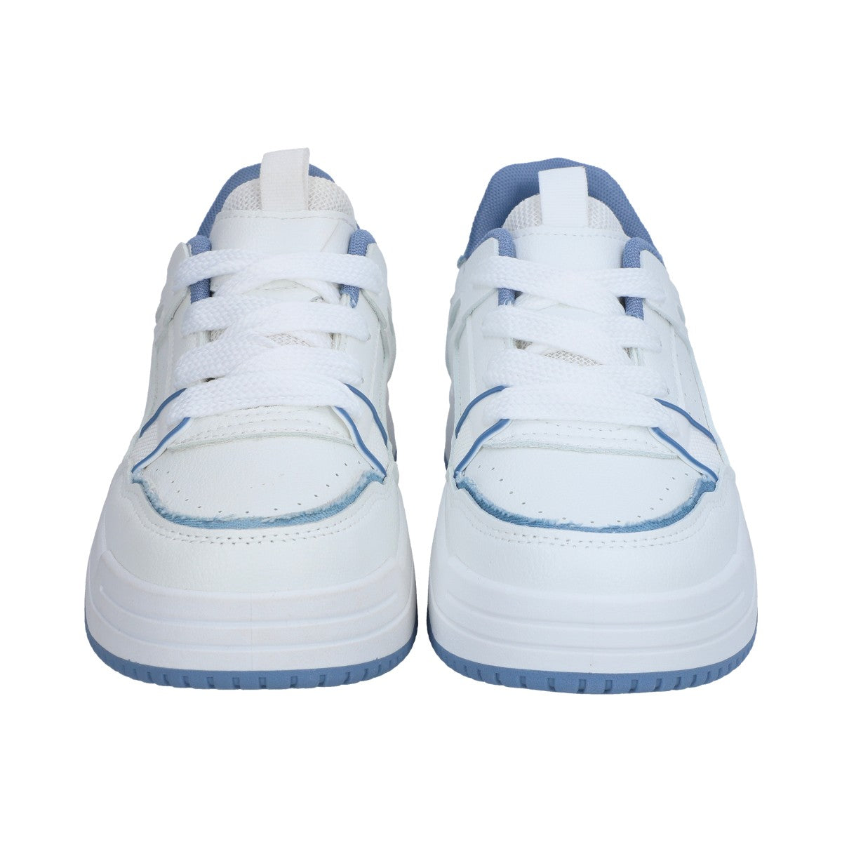 Tenis Casual Dama Blanco-azul
