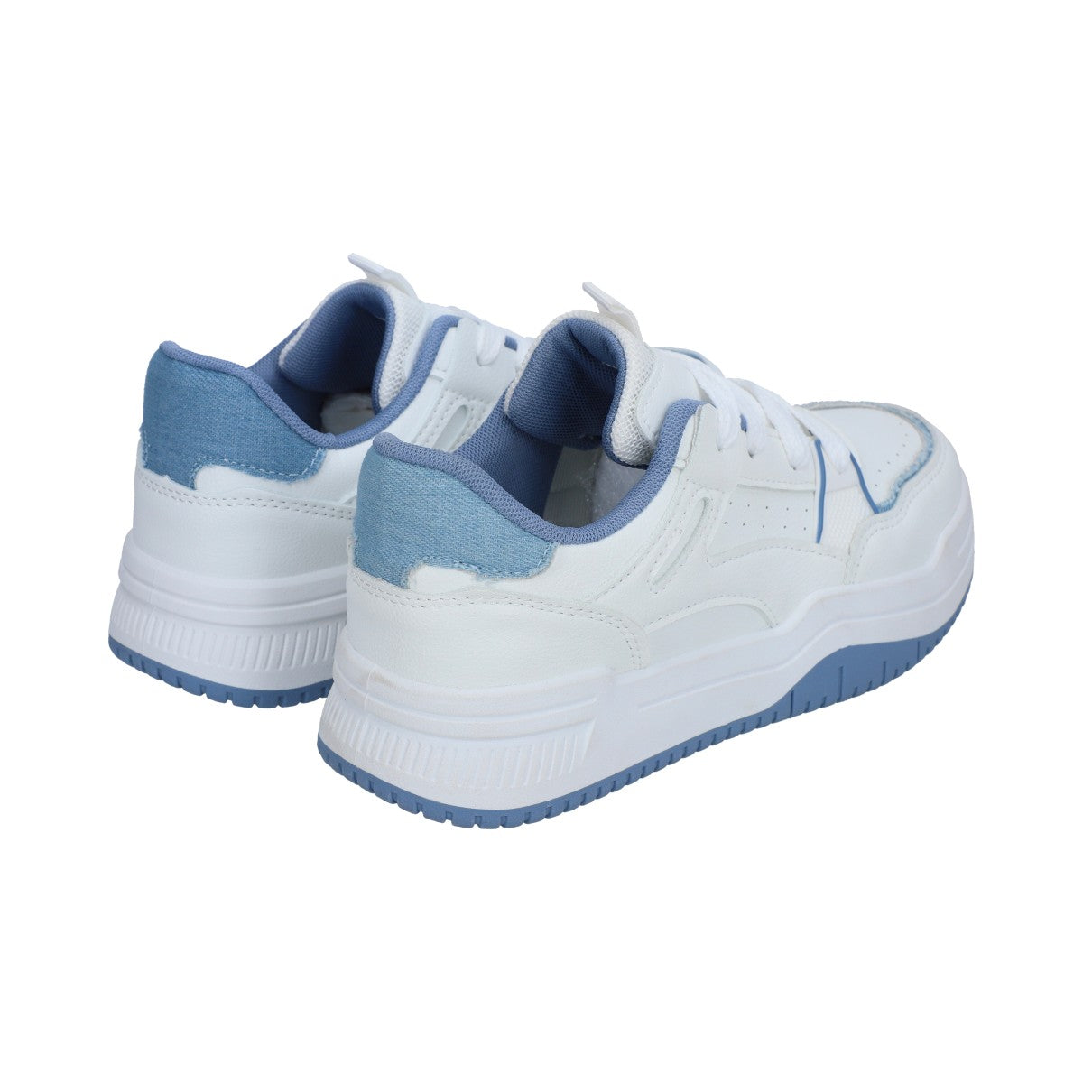 Tenis Casual Dama Blanco-azul