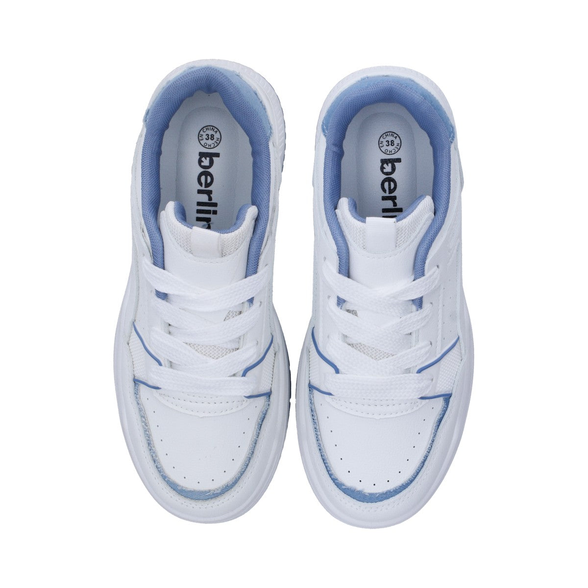 Tenis Casual Dama Blanco-azul