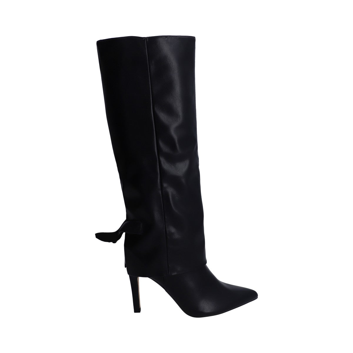 Bota Dama Berlin Negra Con Solapa Y Tacón Stiletto