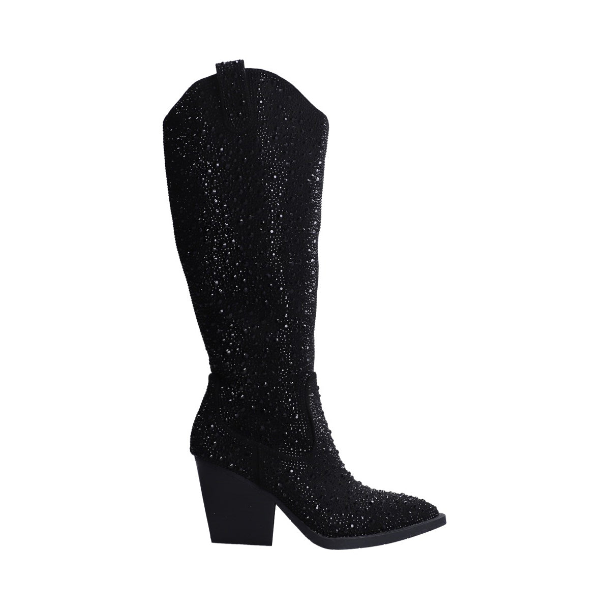 Bota Dama Berlin Cristales Negra Vaquera
