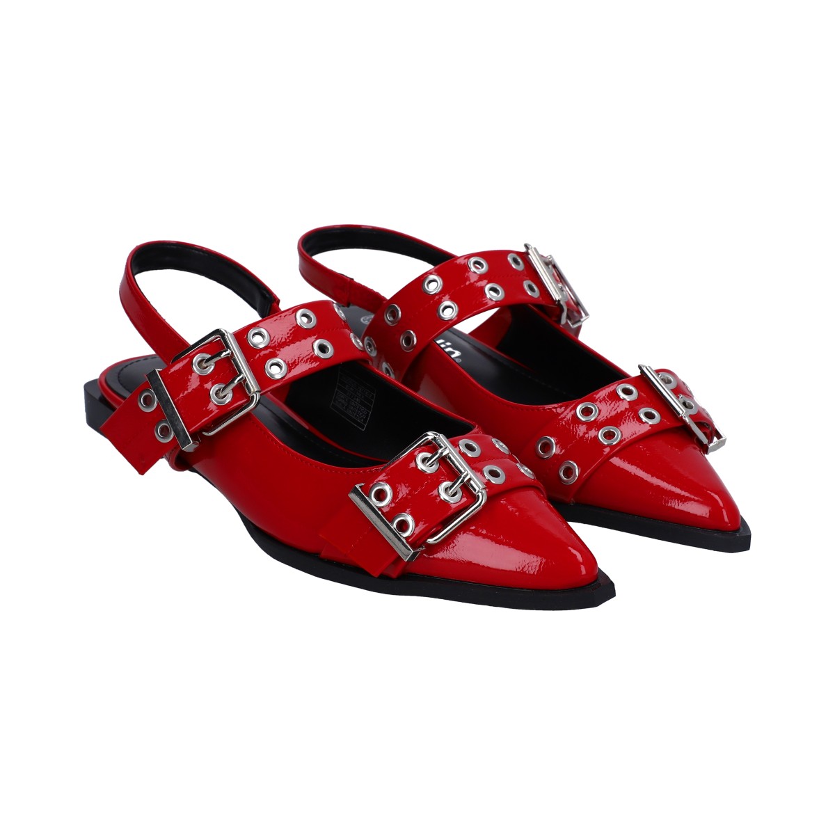 Balerina Dama Berlin Puntal Blanca con Ojillos Metalicos