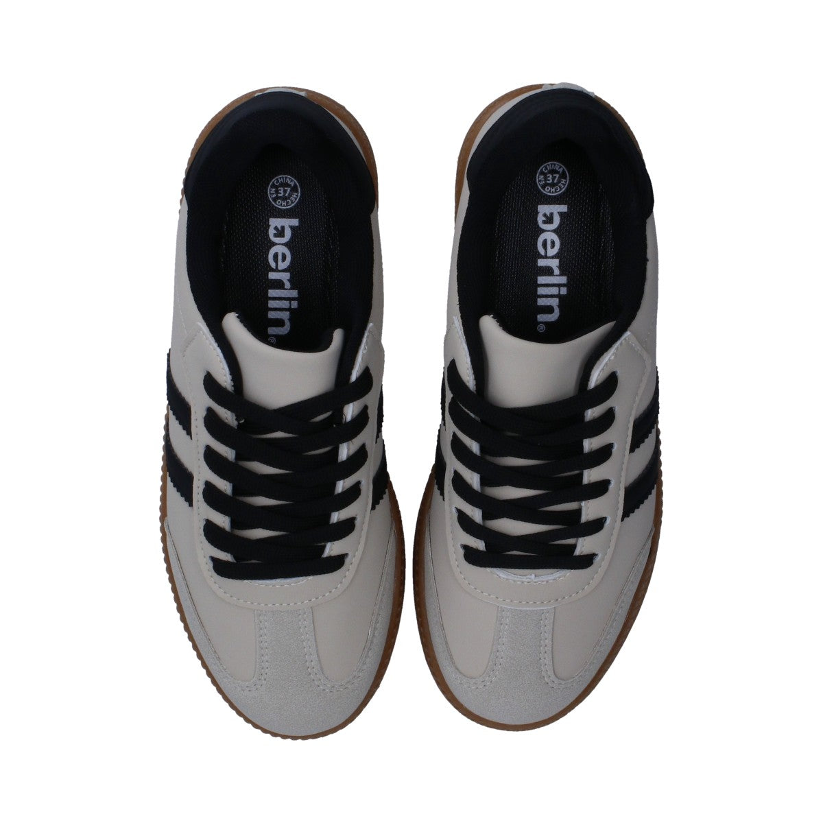 Tenis Dama Casual Berlin Gris Con Negro