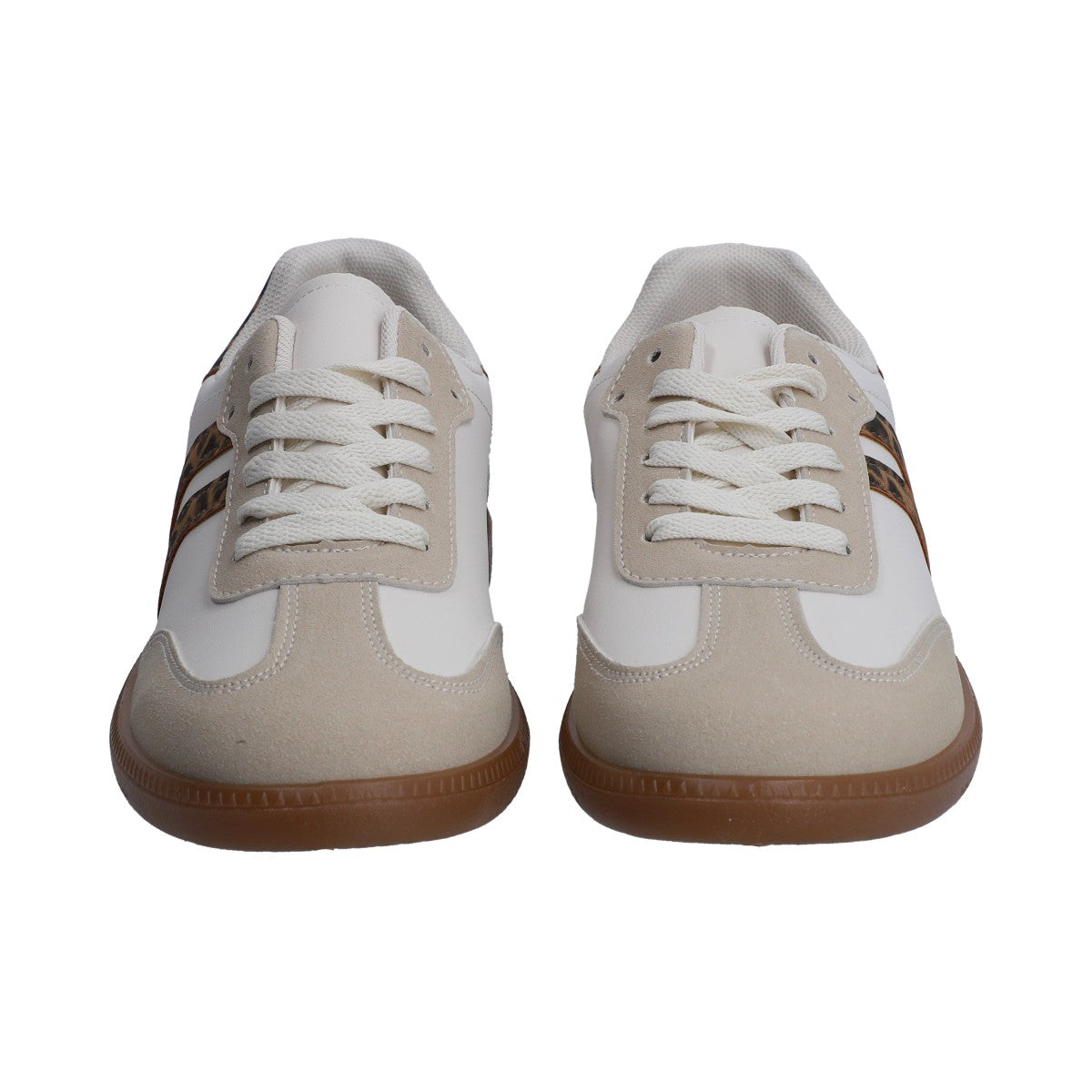 Tenis Dama Casual Berlin Blanco Y Animal Print