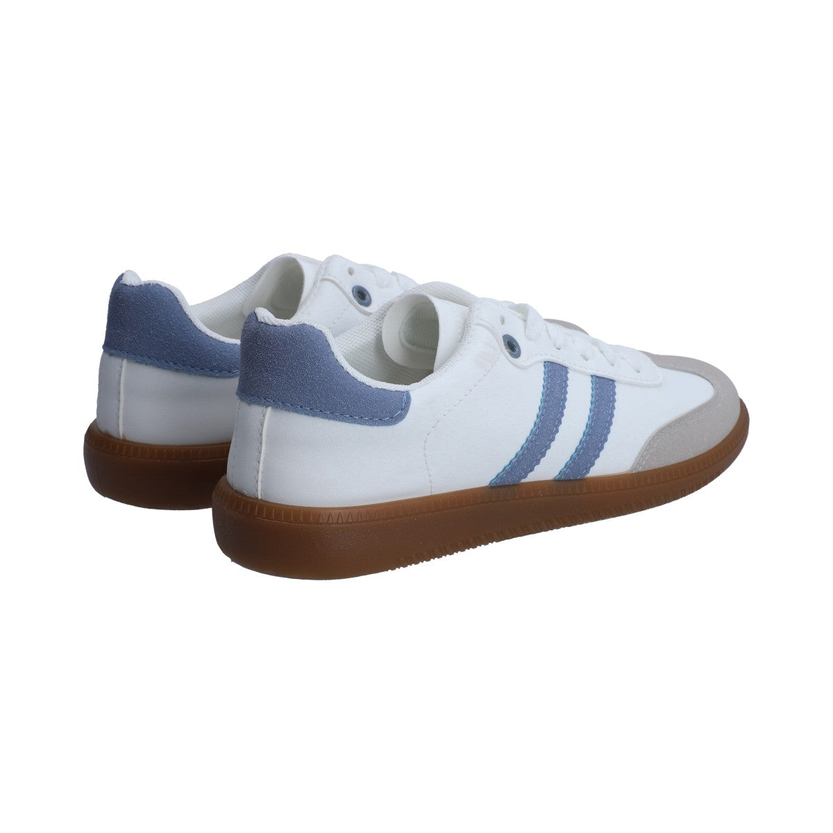 Tenis Dama Casual Berlin Blanco Y Azul