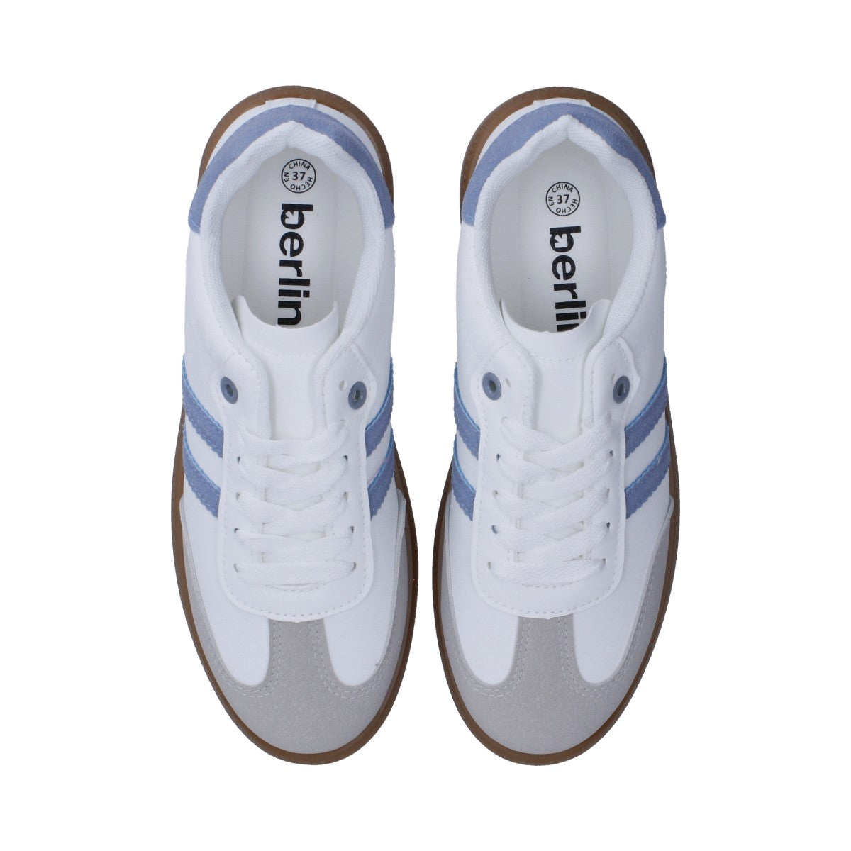 Tenis Dama Casual Berlin Blanco Y Azul
