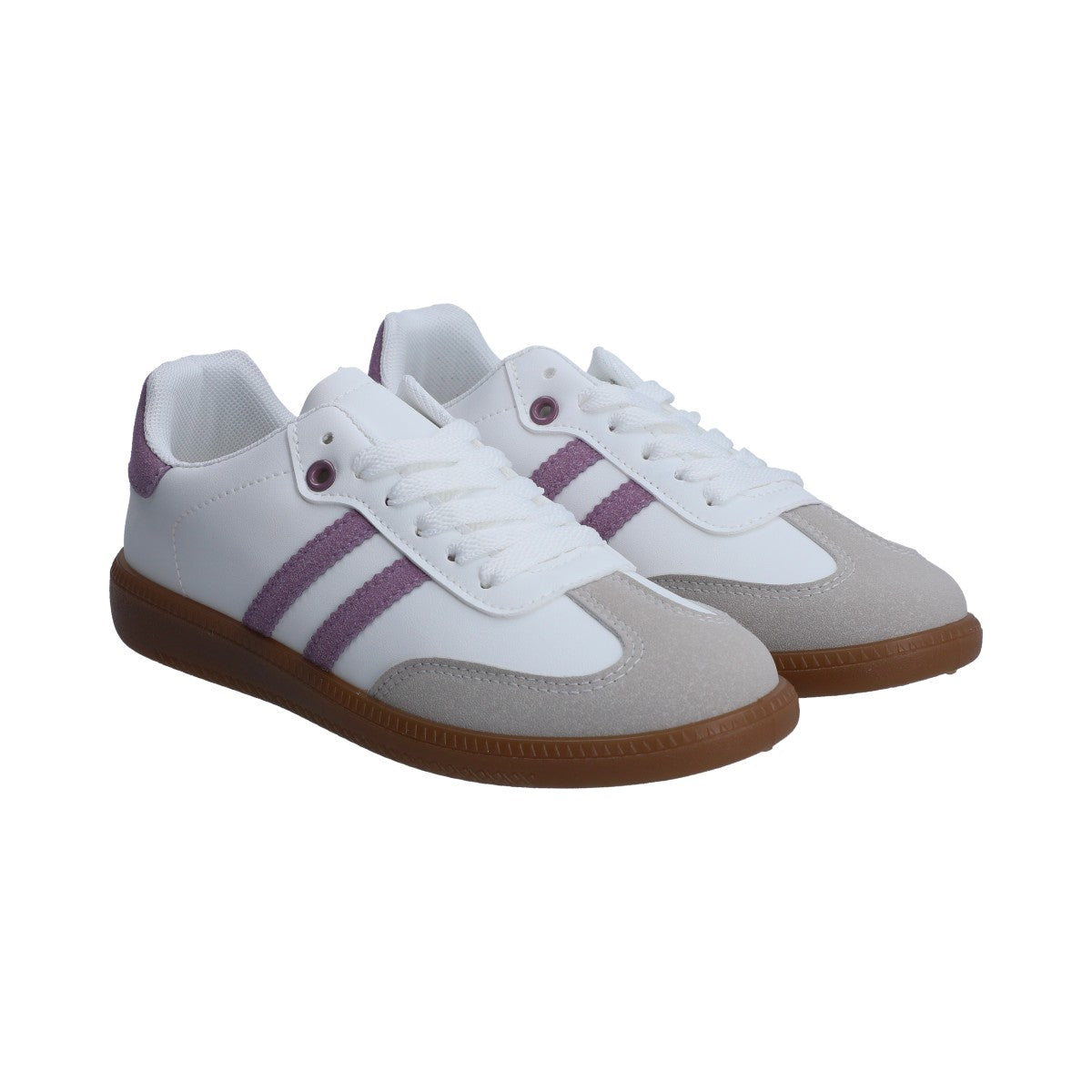 Tenis Dama Casual Berlin Blanco Y Lila
