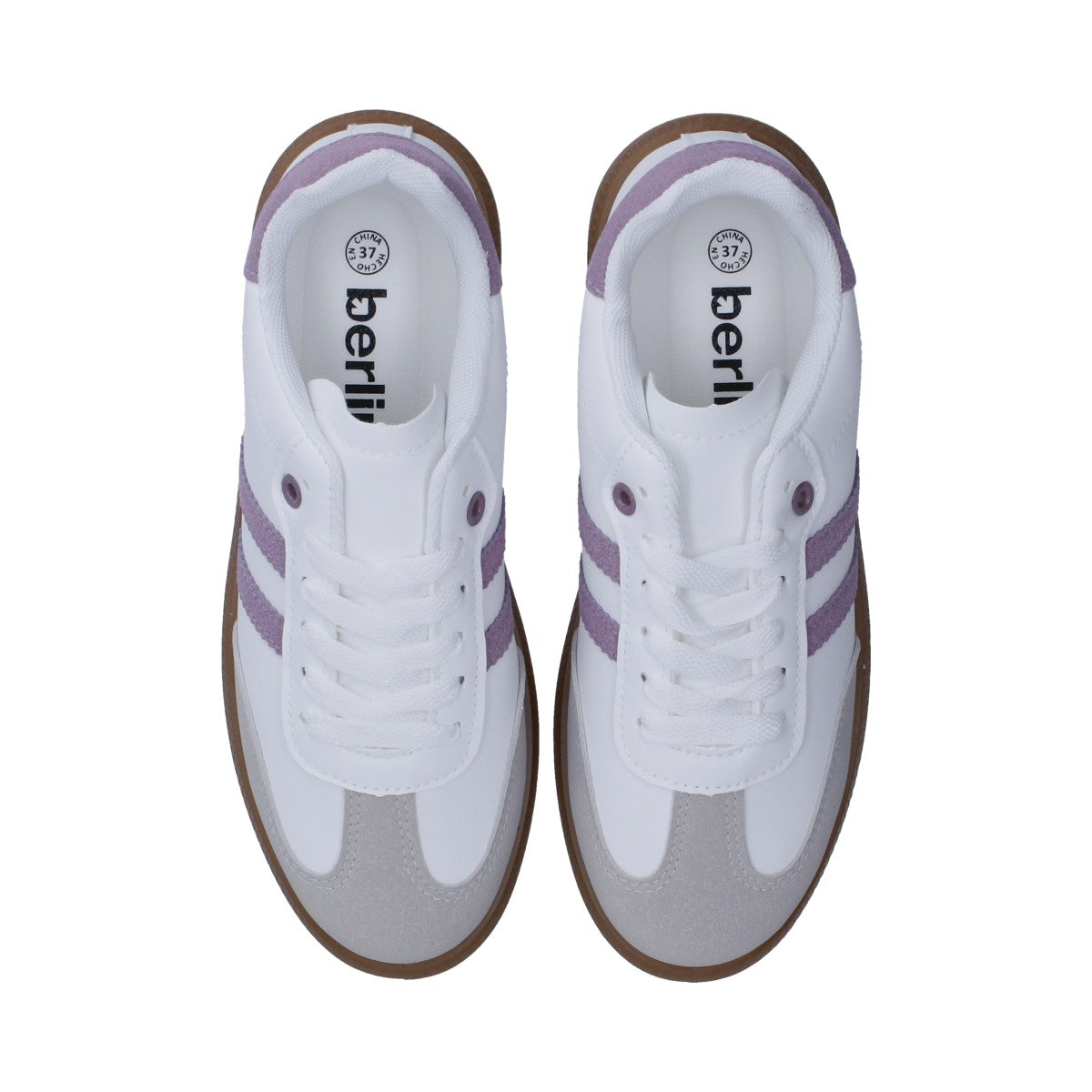 Tenis Dama Casual Berlin Blanco Y Lila