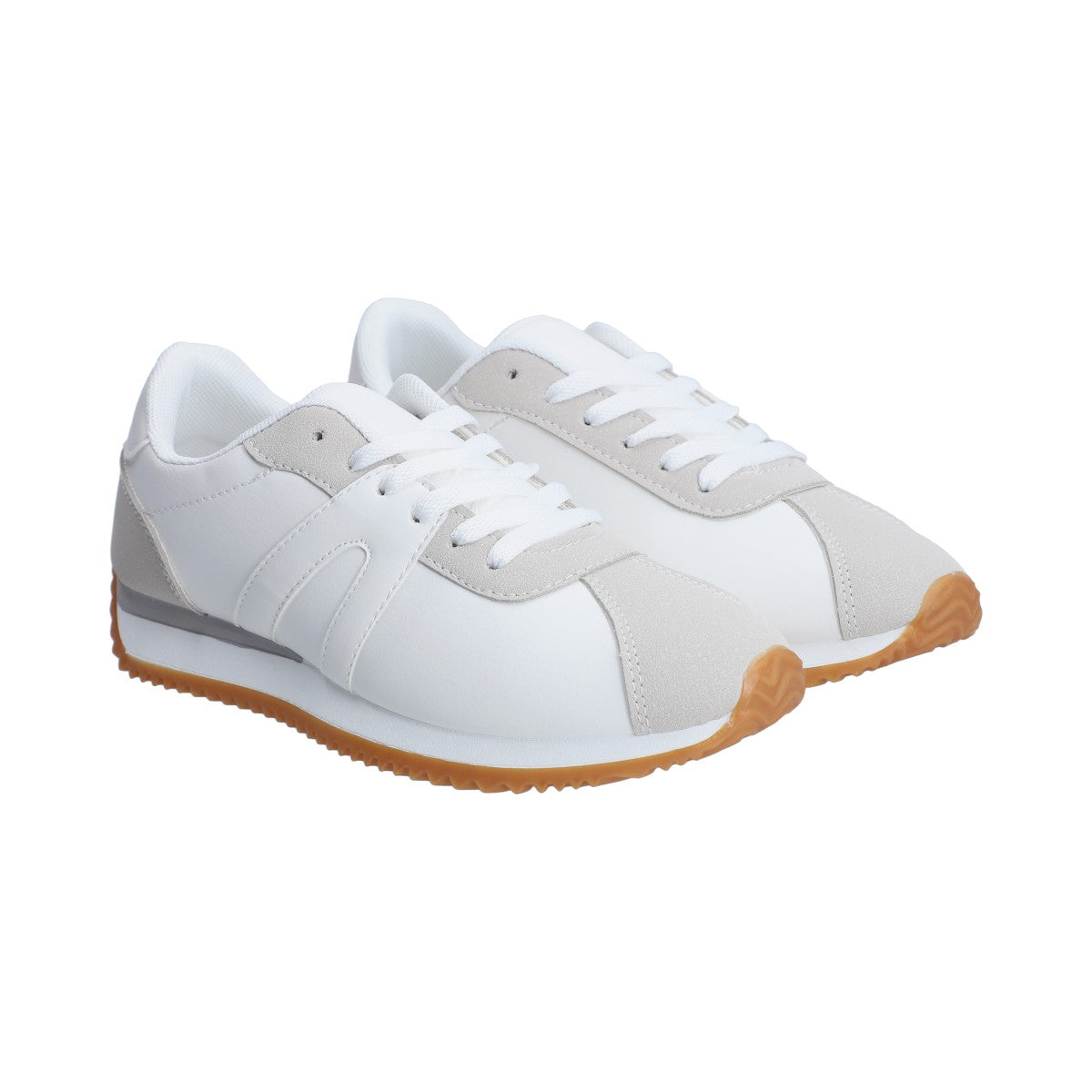 Tenis Dama Casual Berlin Blanco Y Gris