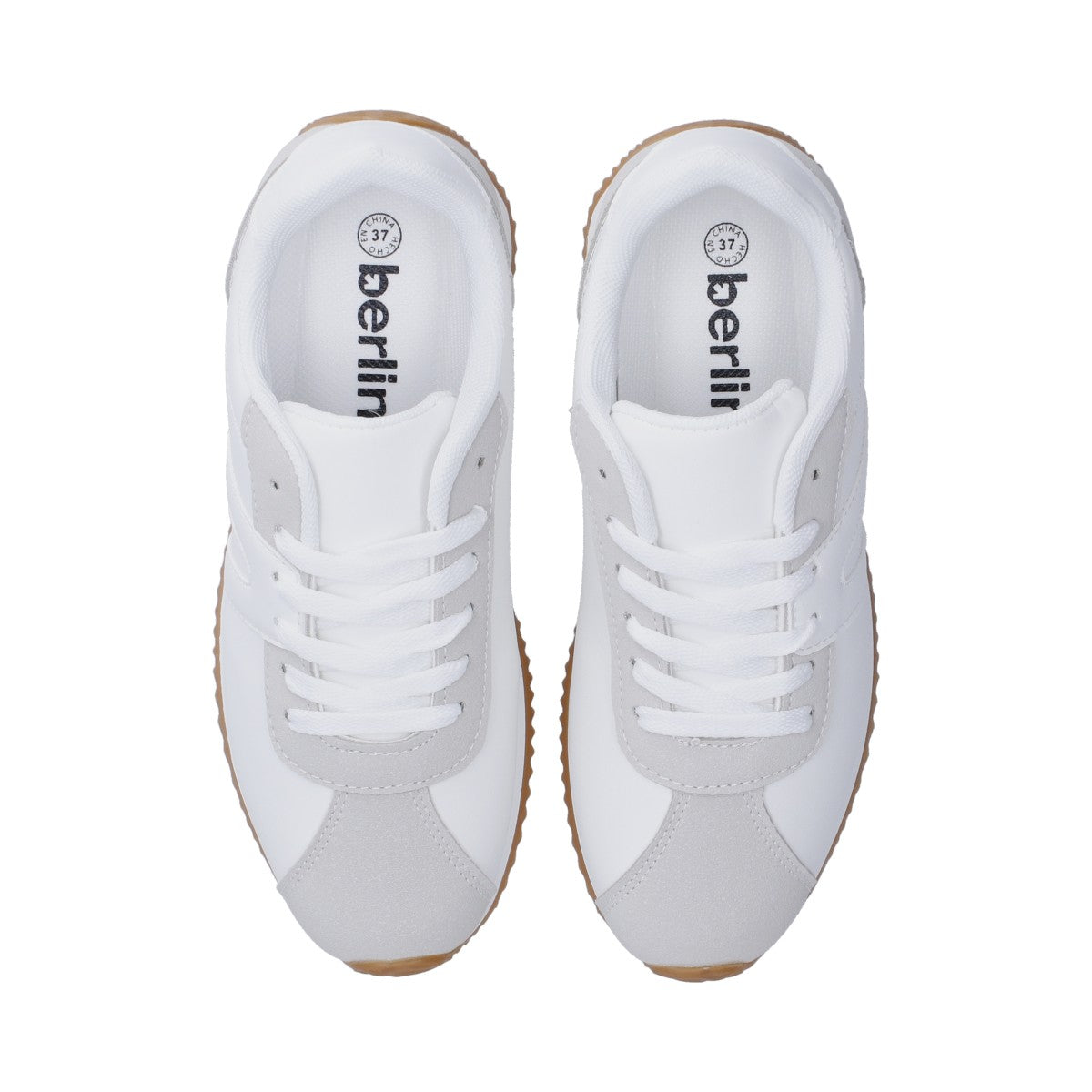 Tenis Dama Casual Berlin Blanco Y Gris