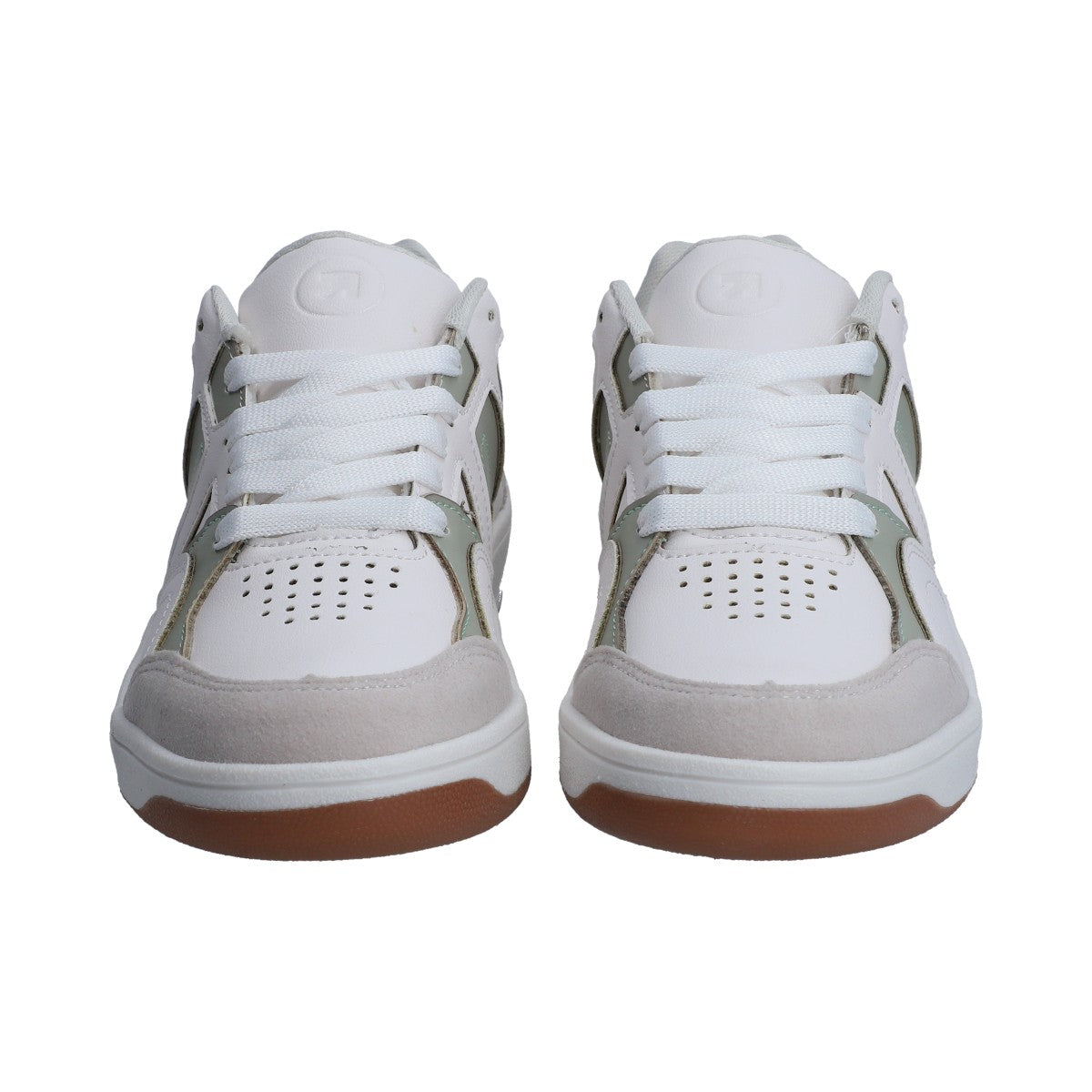Tenis Dama Casual Berlin Blanco Con Gris
