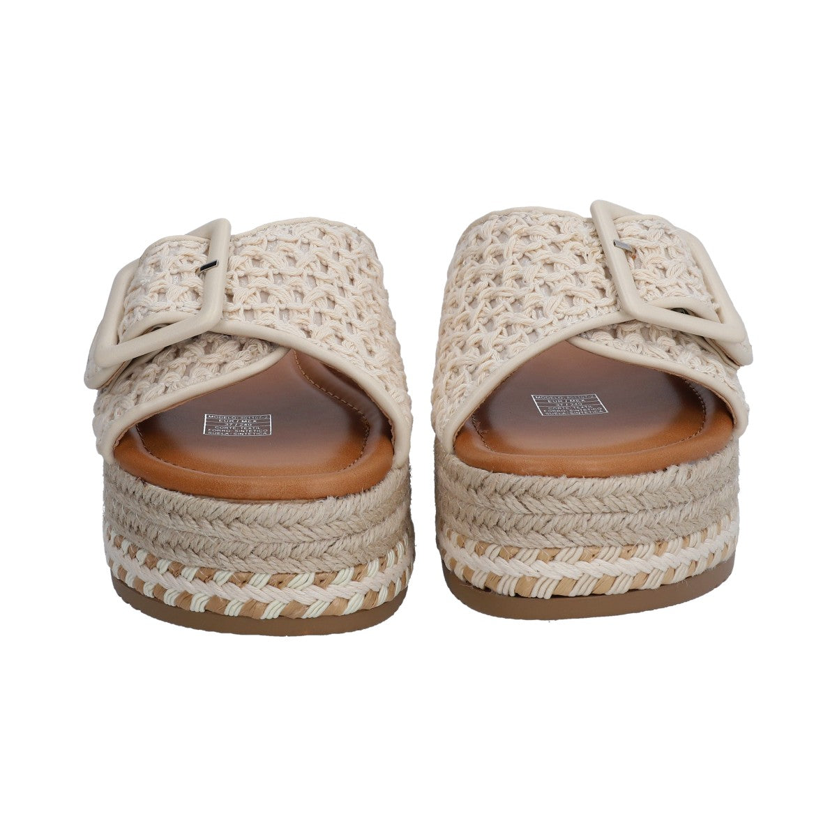 Sandalia Casual Dama Berlin Beige Plataforma
