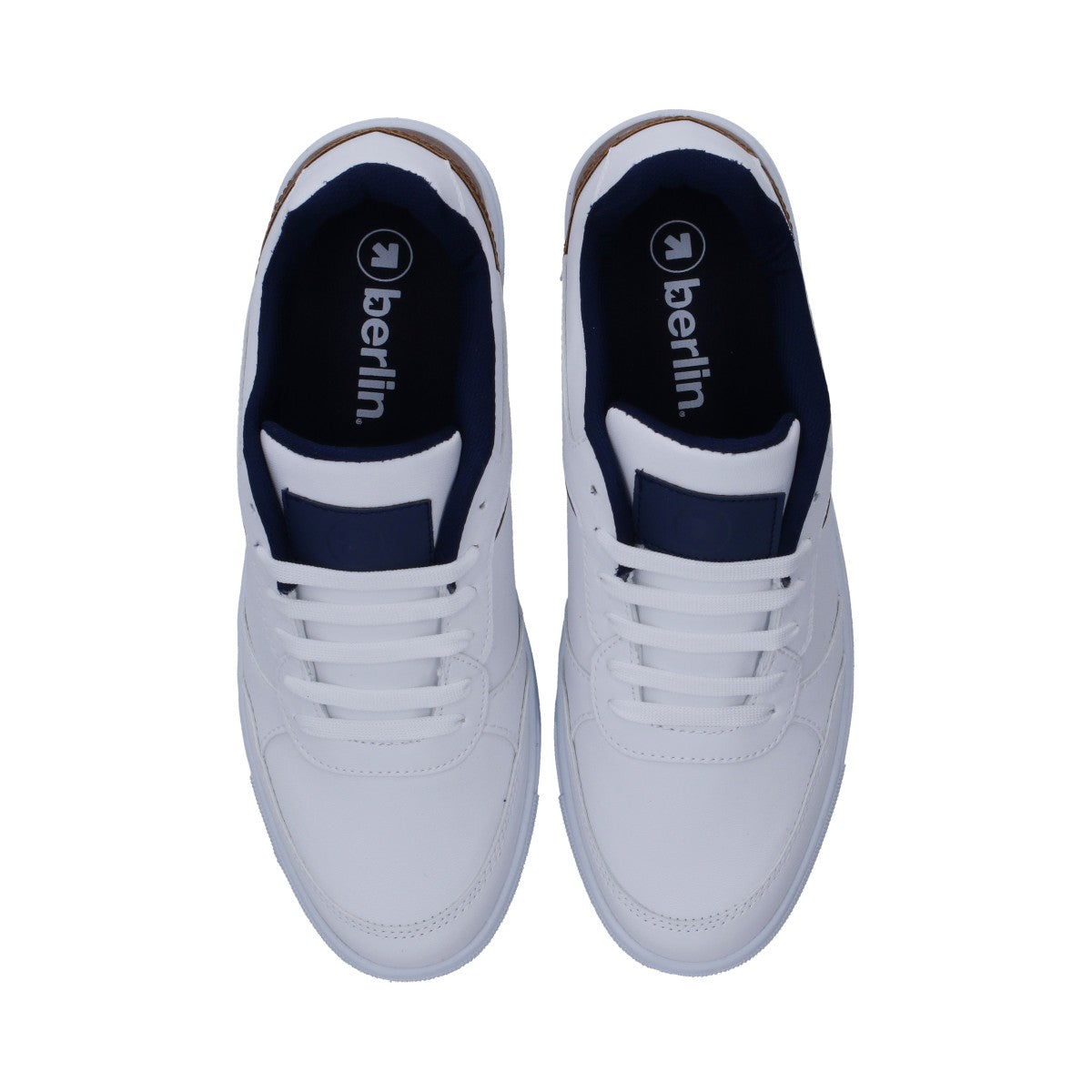 Tenis Caballero Berlin Blanco y Marrón