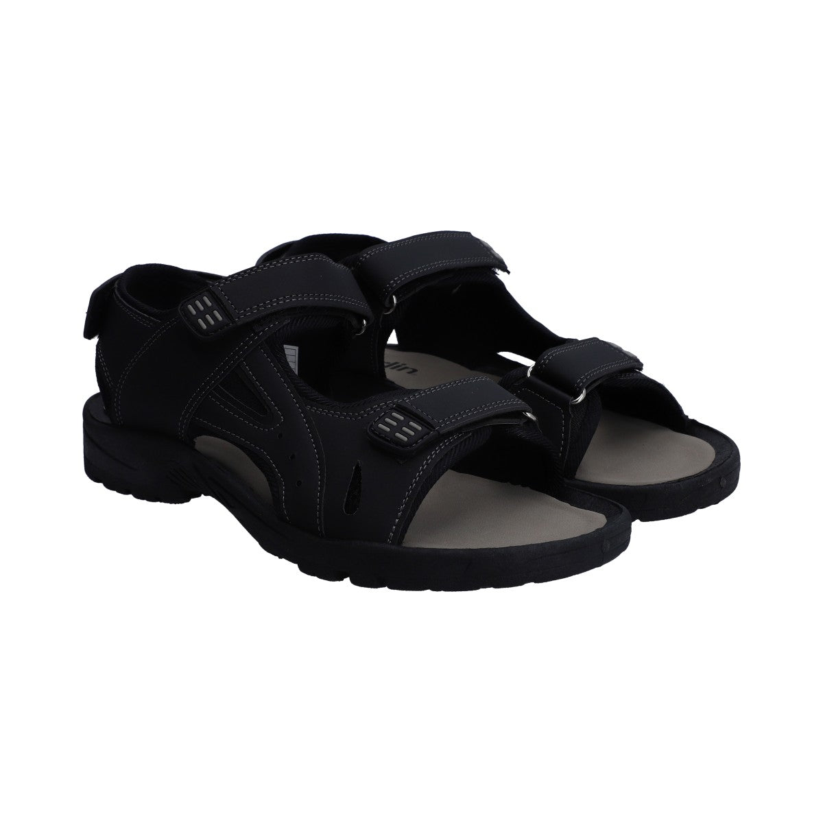 Sandalia Caballero Berlin Negra Ajustable