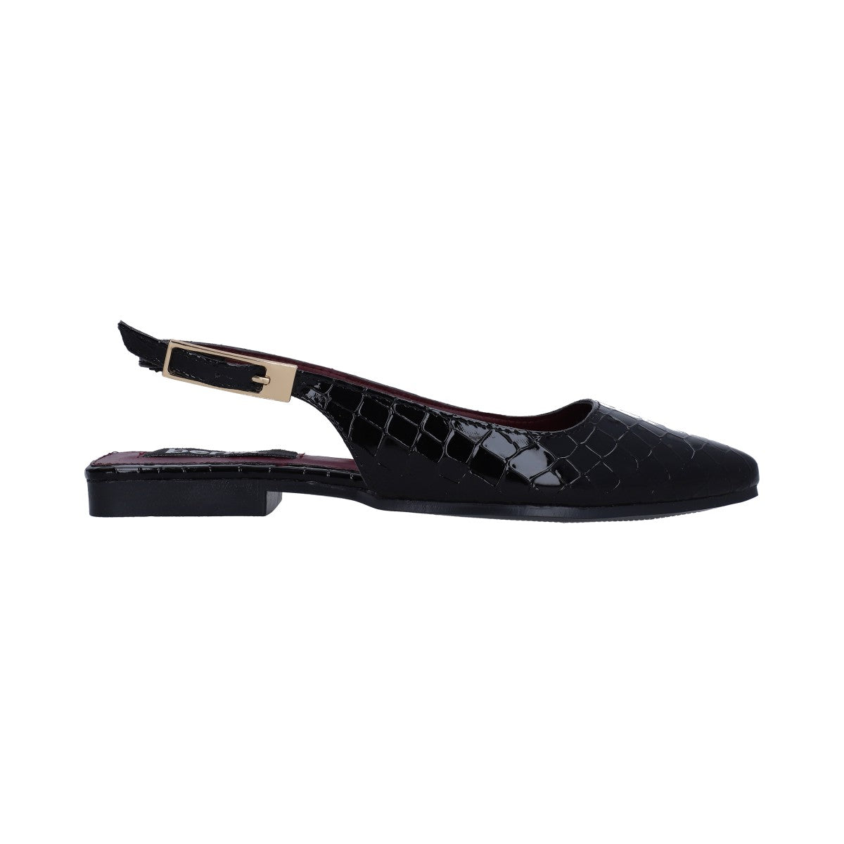 Balerina Dama Berlin Croco Negro Destalonada
