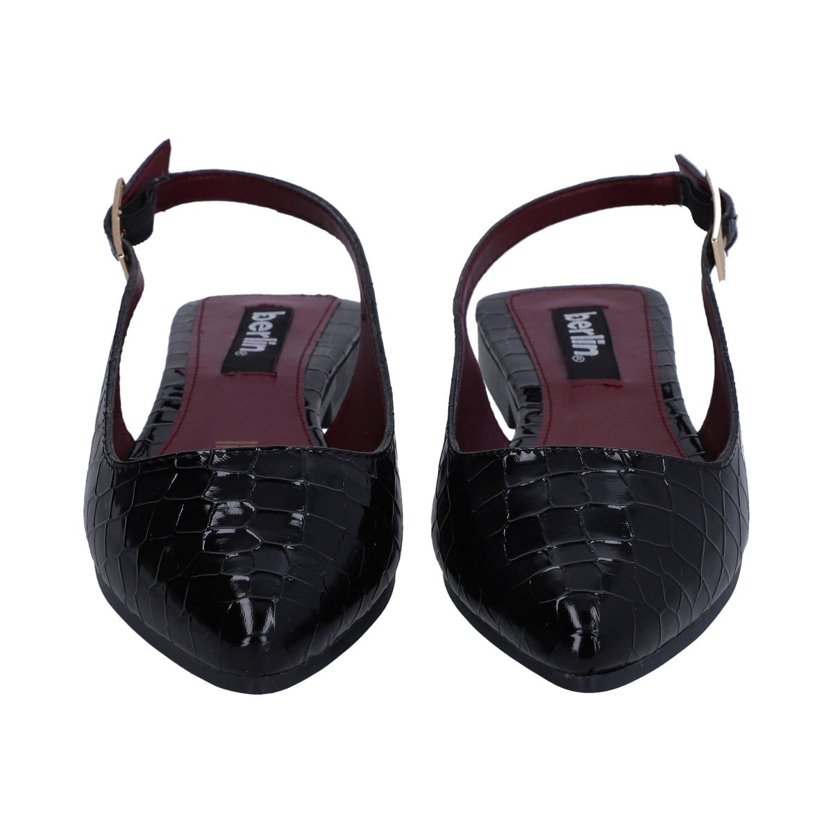 Balerina Dama Berlin Croco Negro Destalonada