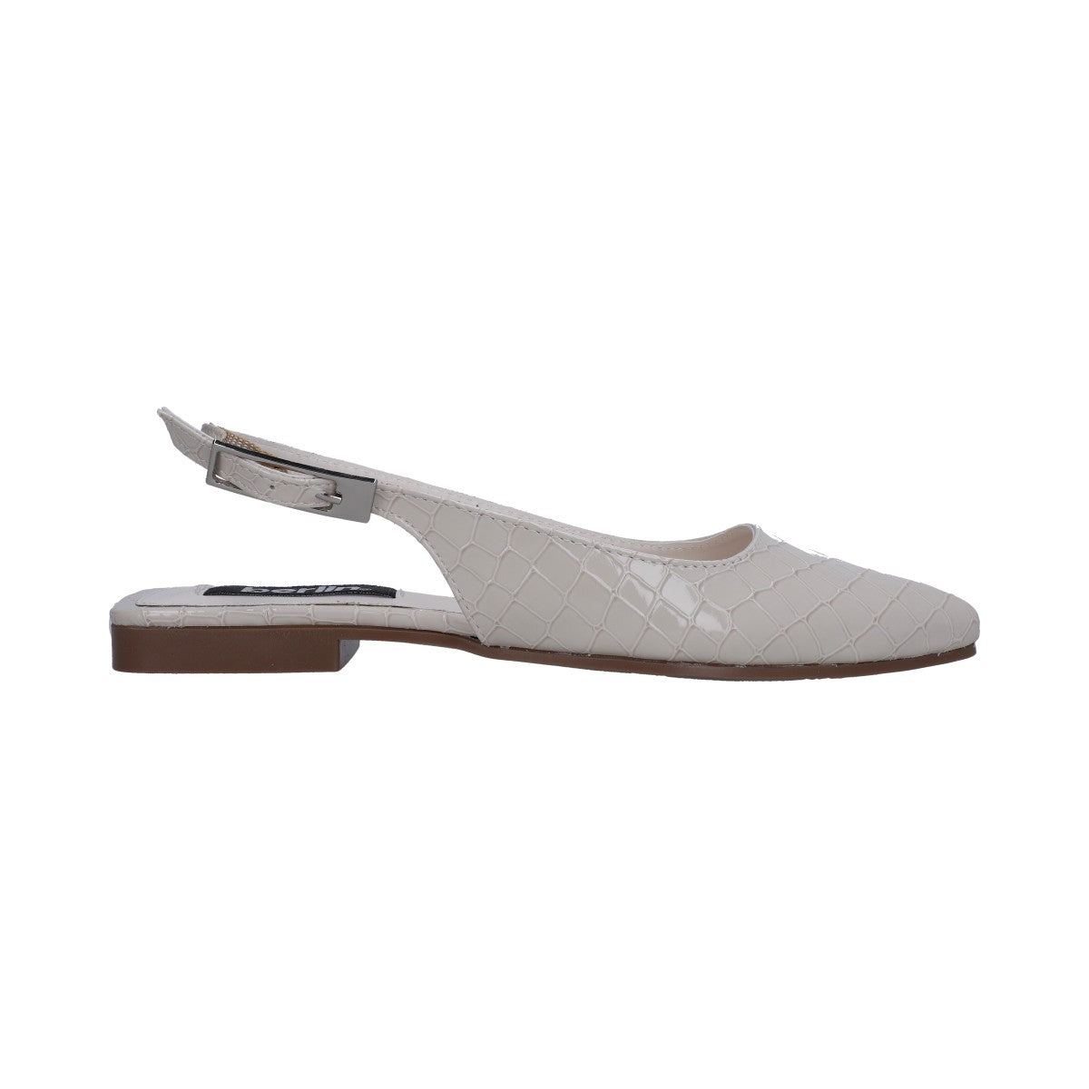 Balerina Dama Berlin Croco Hueso Destalonada