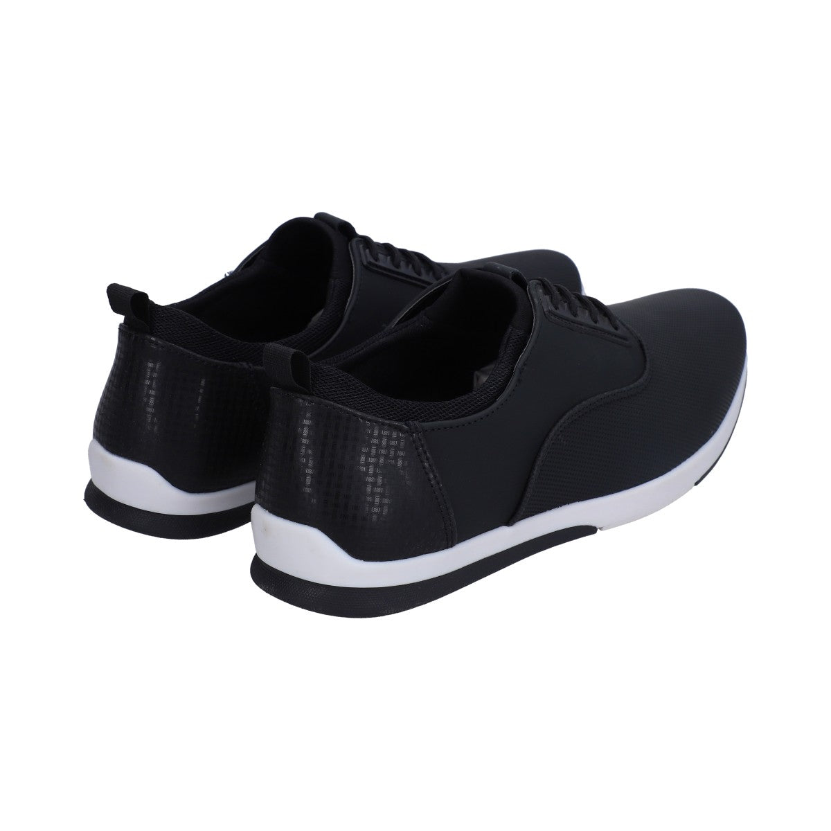 Zapato Casual Caballero Negro Con Grabado Y Agujetas