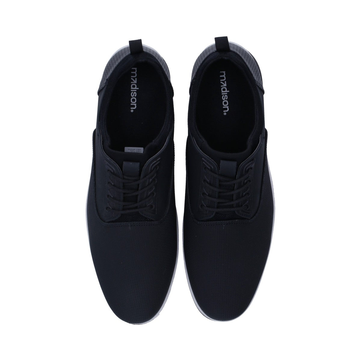 Zapato Casual Caballero Negro Con Grabado Y Agujetas