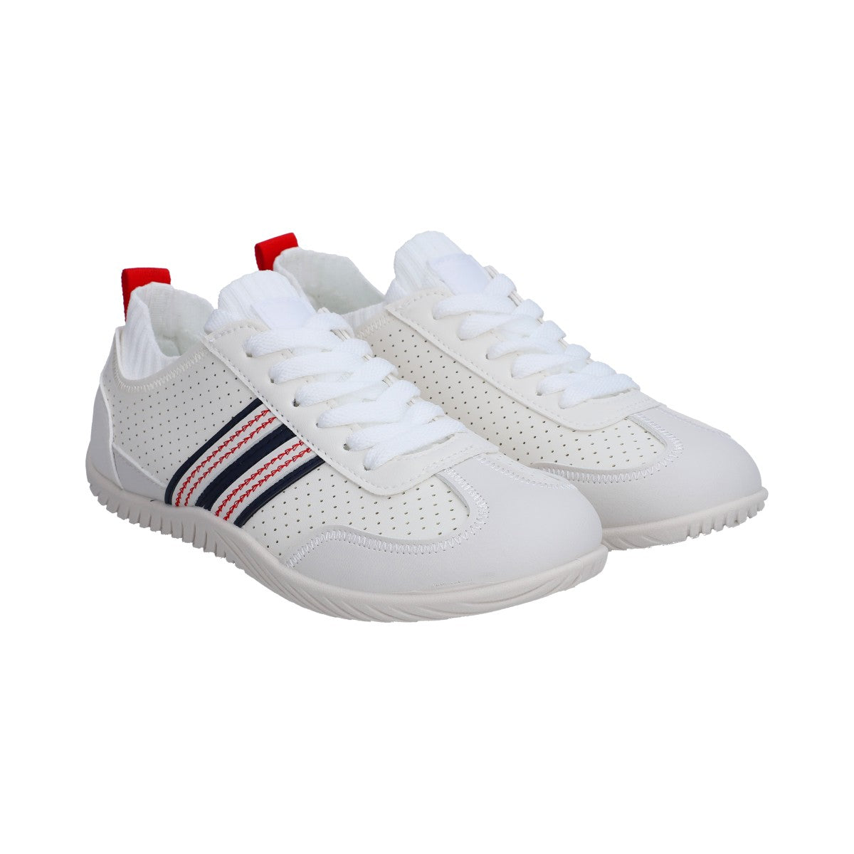 Tenis Casual Dama Berlin Blanco Suela Baja