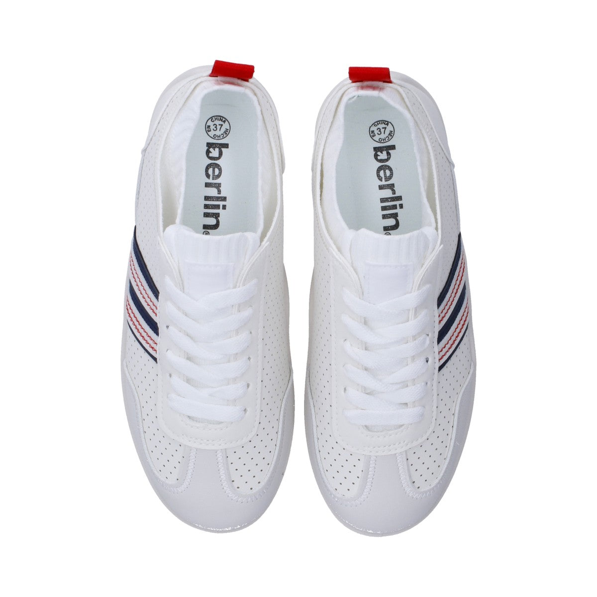 Tenis Casual Dama Berlin Blanco Suela Baja